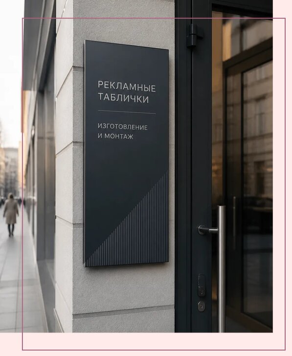 Рекламные таблички в Великих Луке по цене от 4652 р. | Аванза-Вкл