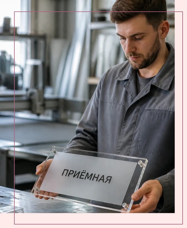 Таблички из оргстекла на заказ в Великих Луке от 4031 р. | Аванза-Вкл