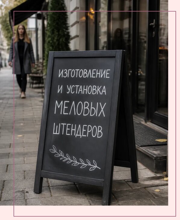 Меловые штендеры в Великих Луке по цене от 6719 р. | Аванза-Вкл